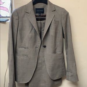 Banana Republic tan suit